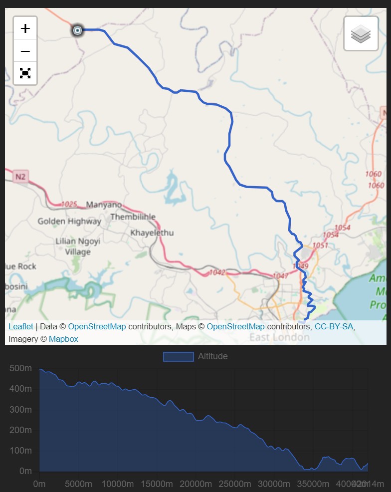 Route map — Marathon