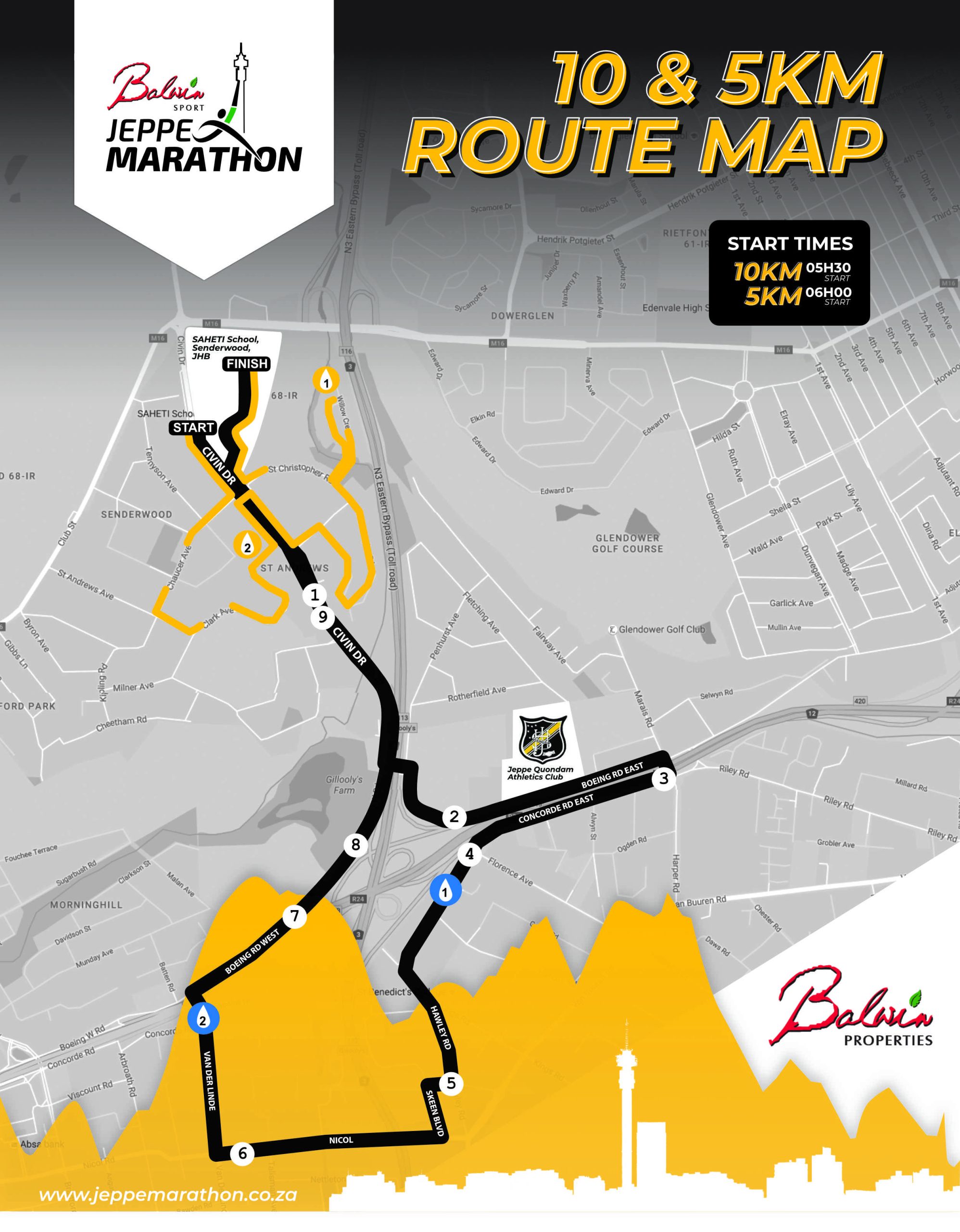 Route map — 5km Race