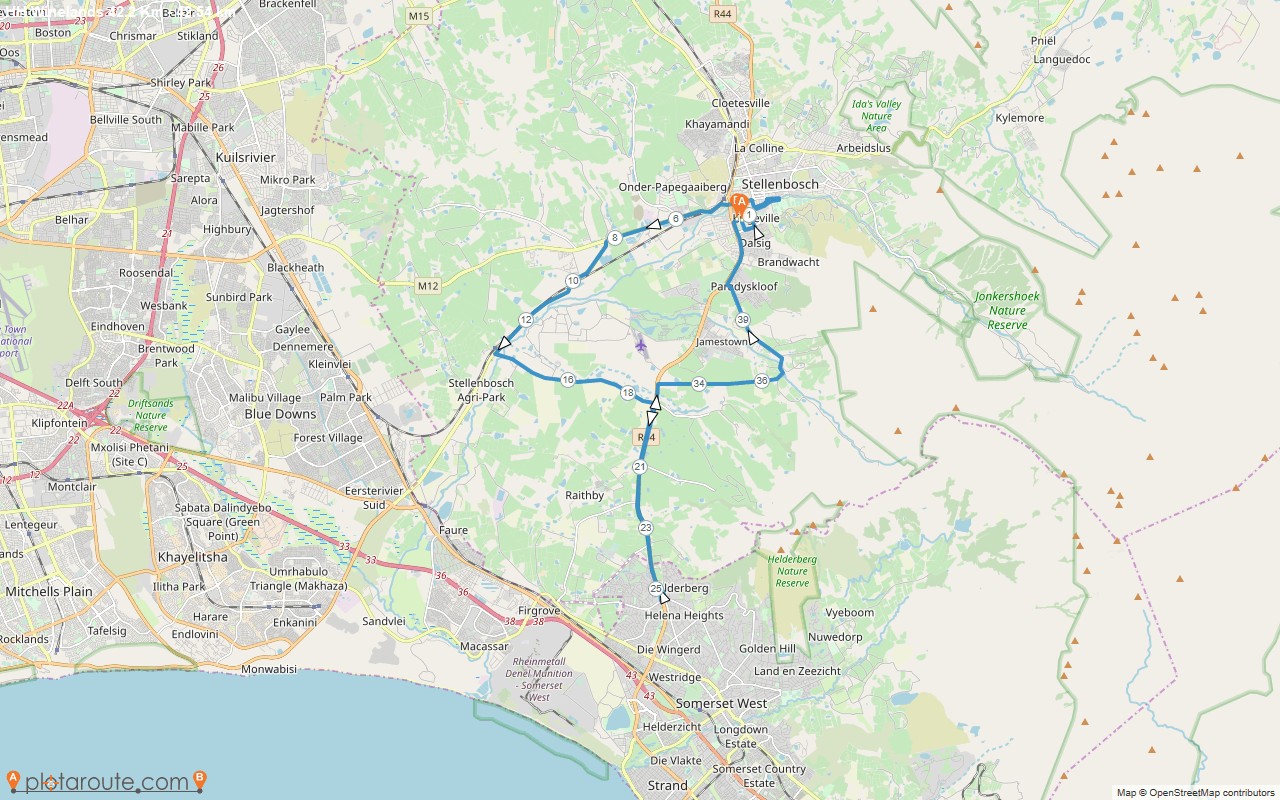 Route map — Marathon