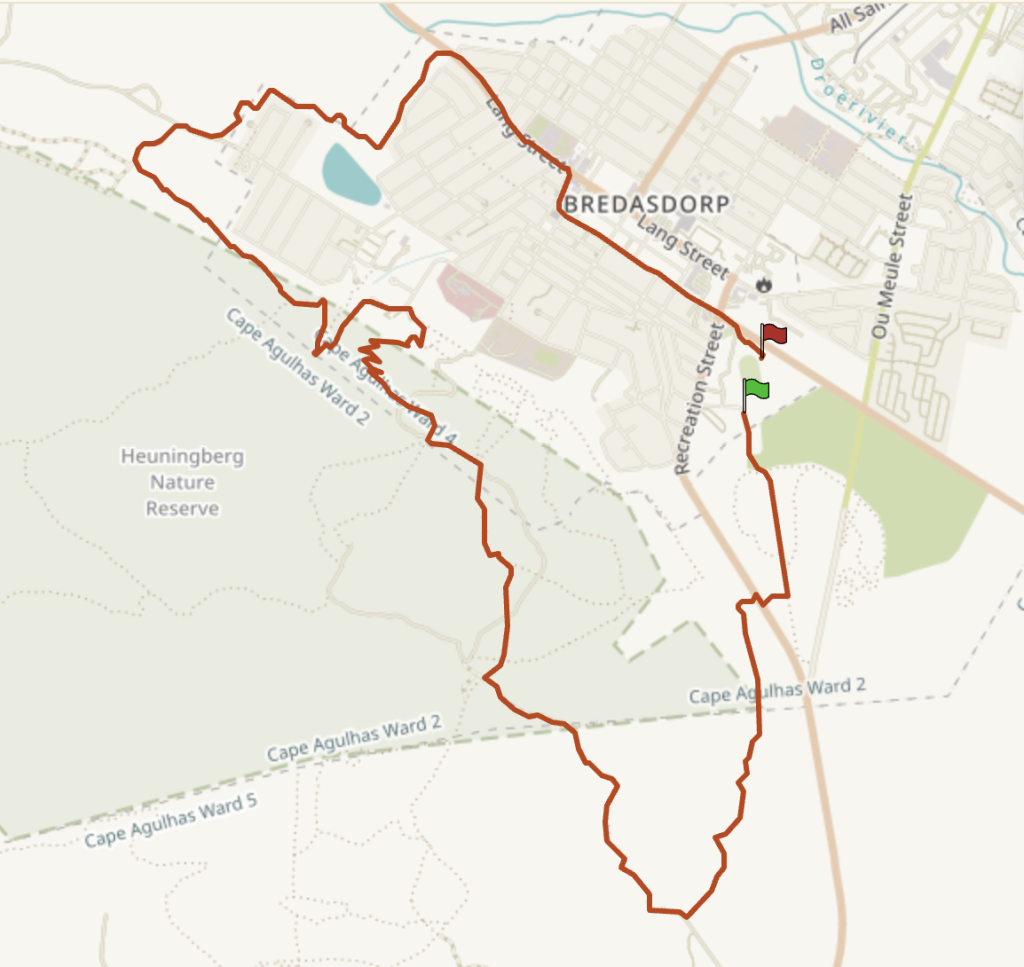 Route map — 13.5km Trail Run