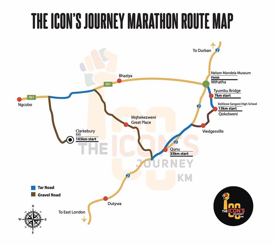 Route map — Icon's Journey Marathon