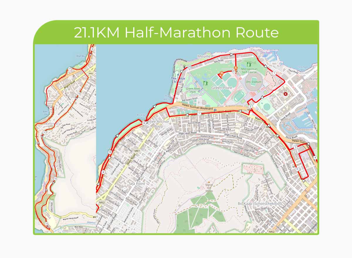 Route map — Half-Marathon