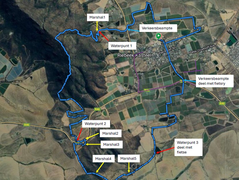 Route map — 21km Trail