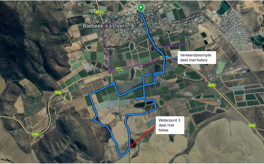 Route map — 12km Trail