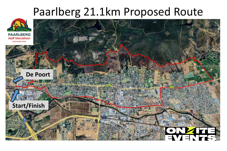 Route map — Half-Marathon
