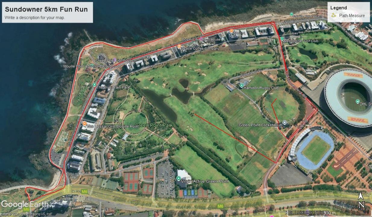 Route map — 5km Fun Run