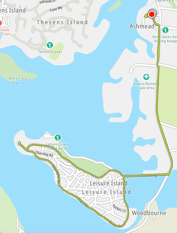 Route map — 10km Race