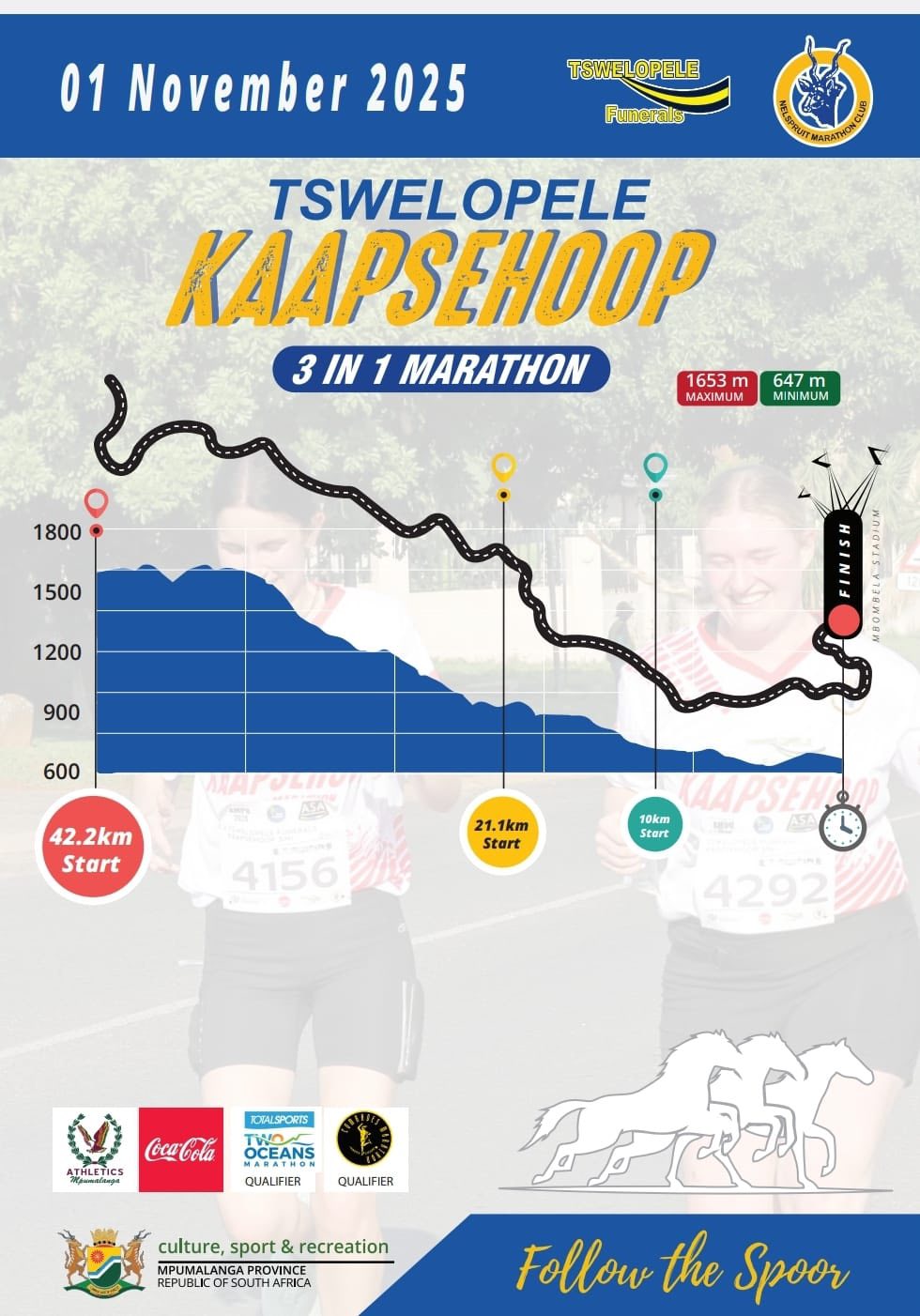 Route map — Kaapsehoop 3-in-1 Marathon