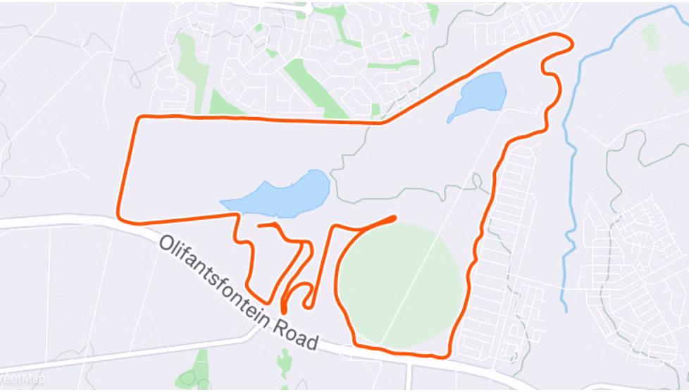 Route map — 15km Trail