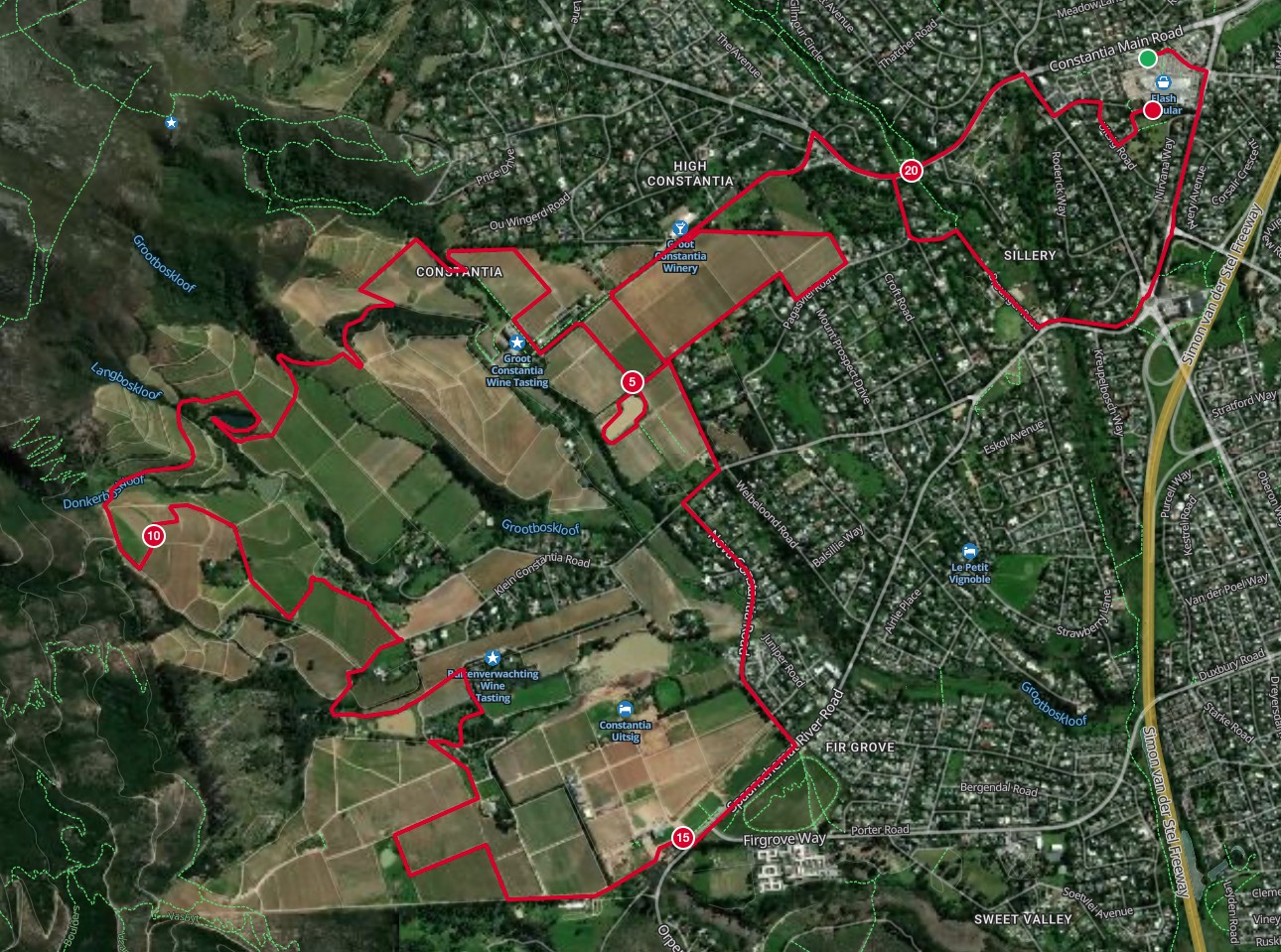 Route map — Half-Marathon