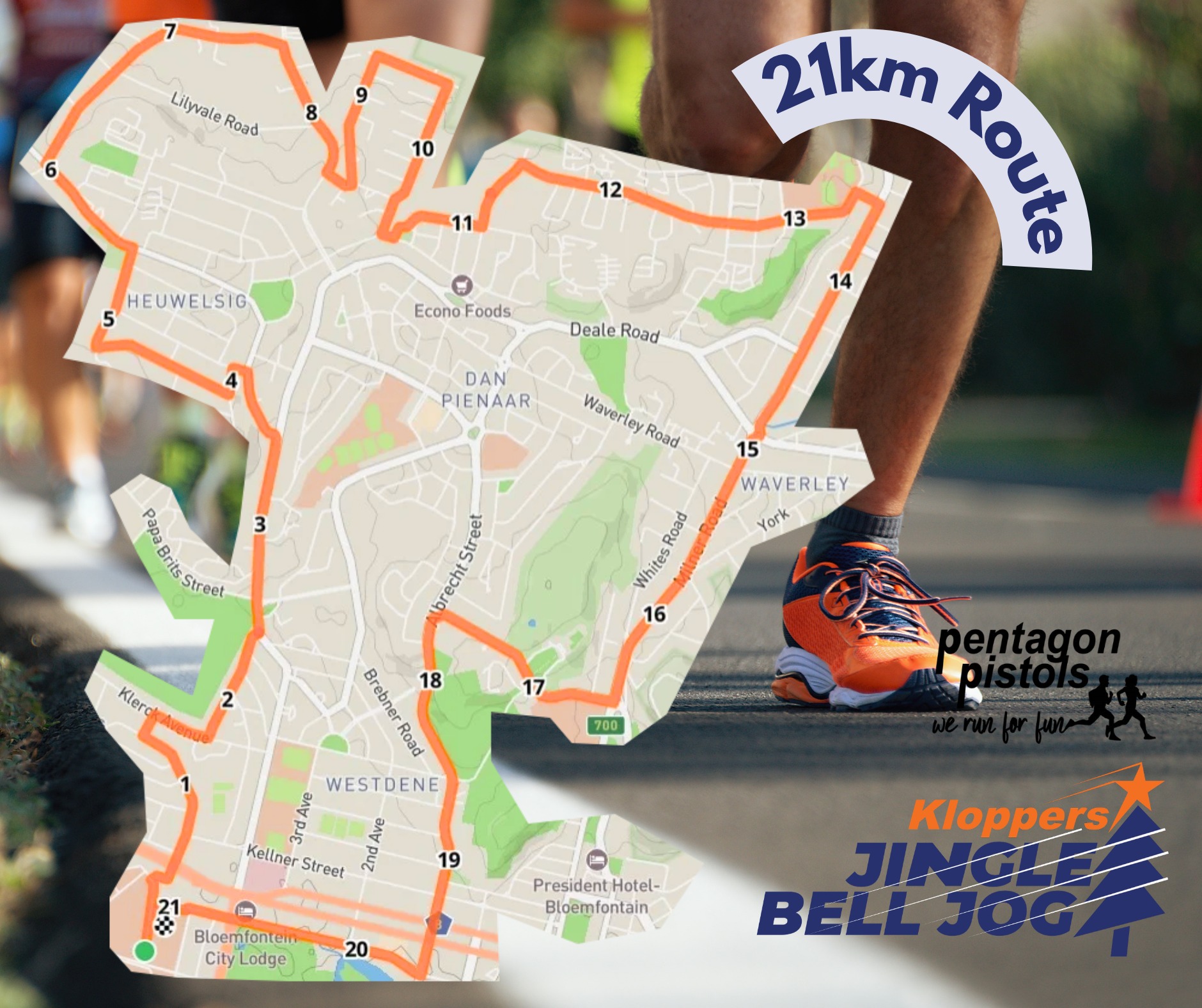 Route map — Half-Marathon