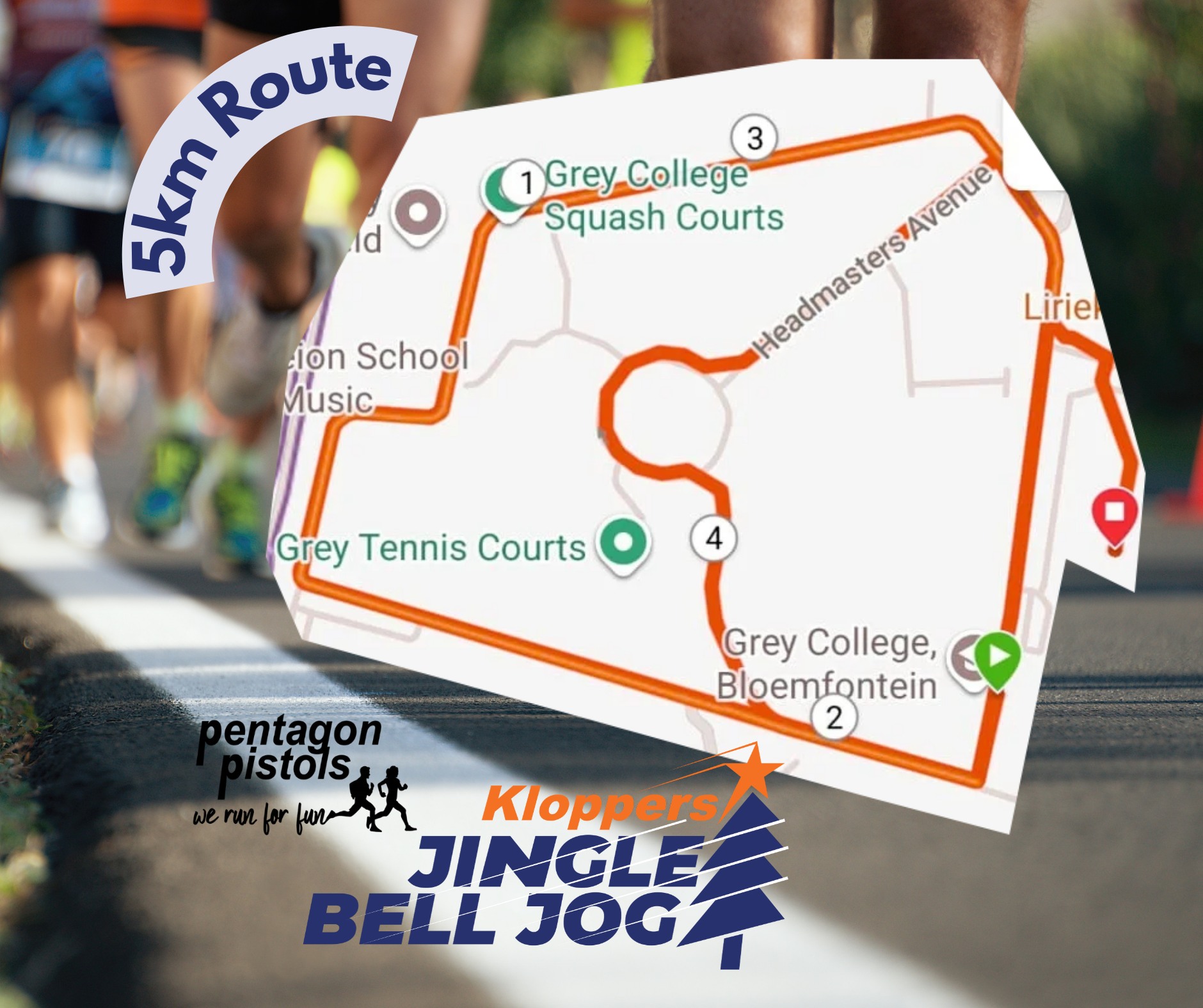 Route map — 5km Run / Walk
