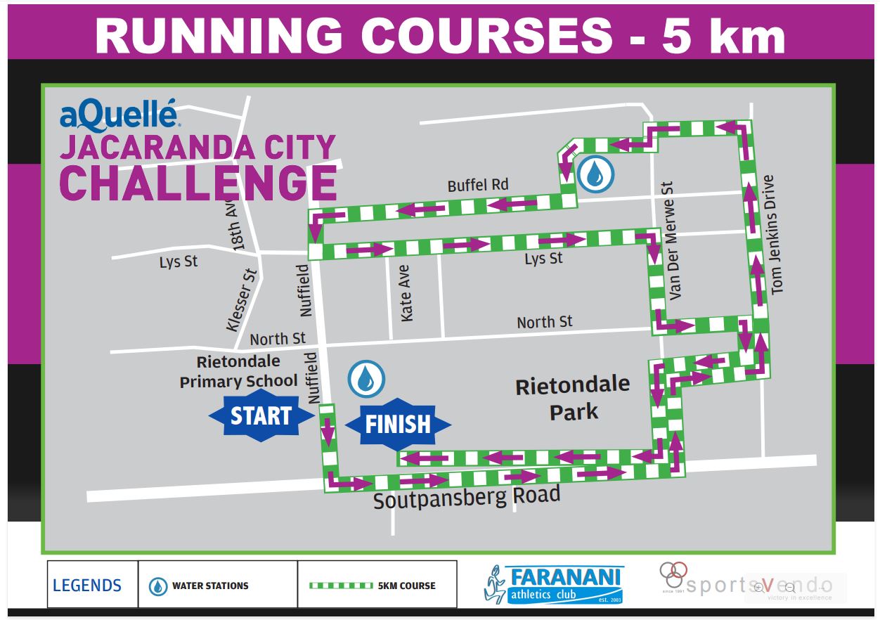 Route map — 5km Road
