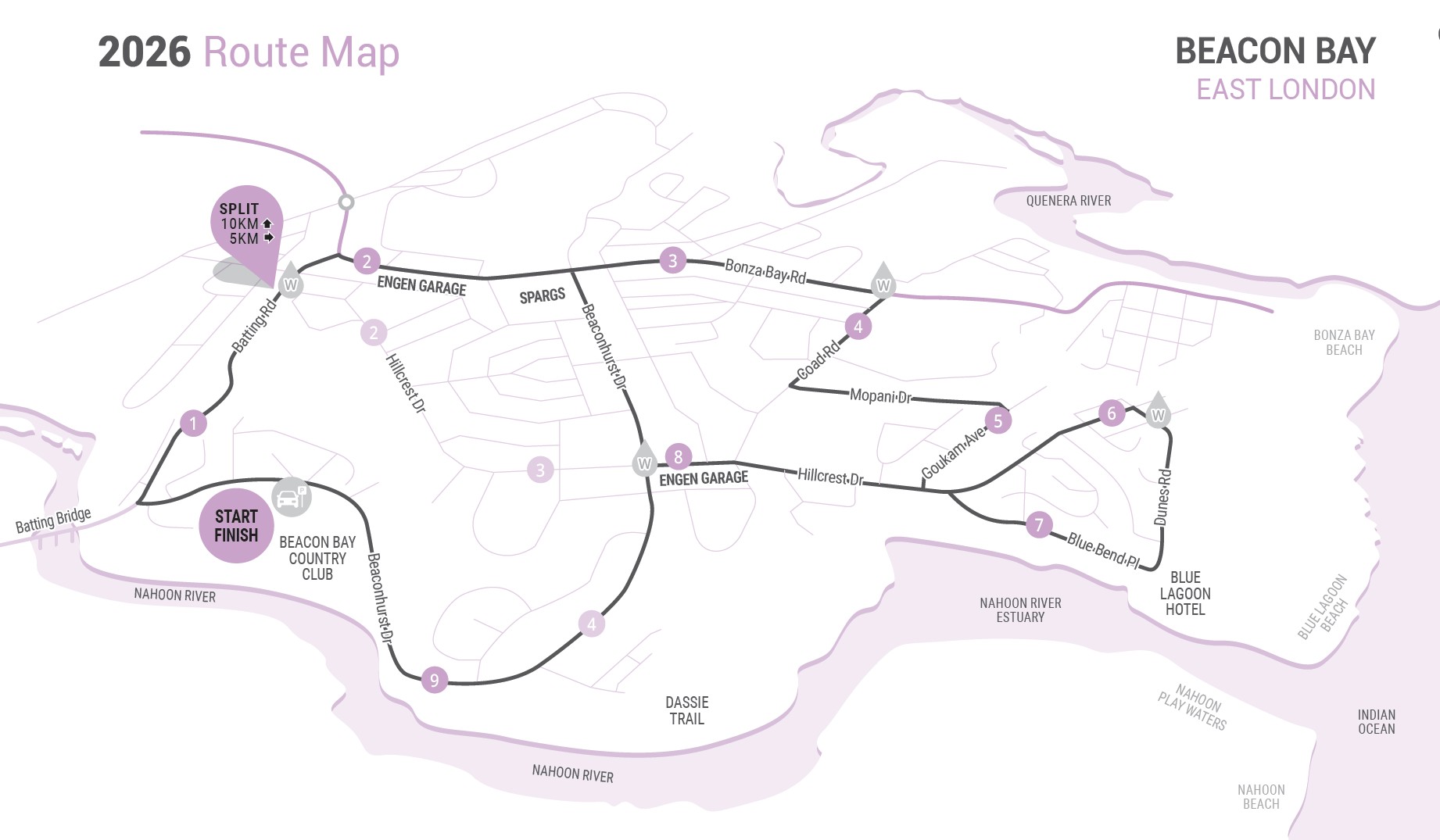 Route map — East London Eye Hospital Laser Challenge