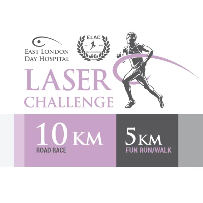East London Eye Hospital Laser Challenge logo
