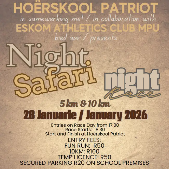 Patriot High School Safari Night Race logo