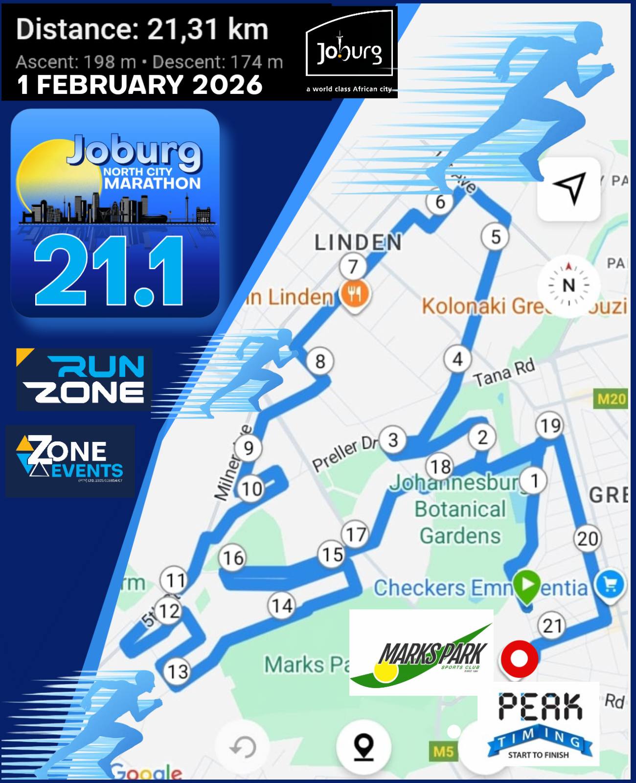 Route map — Half-Marathon