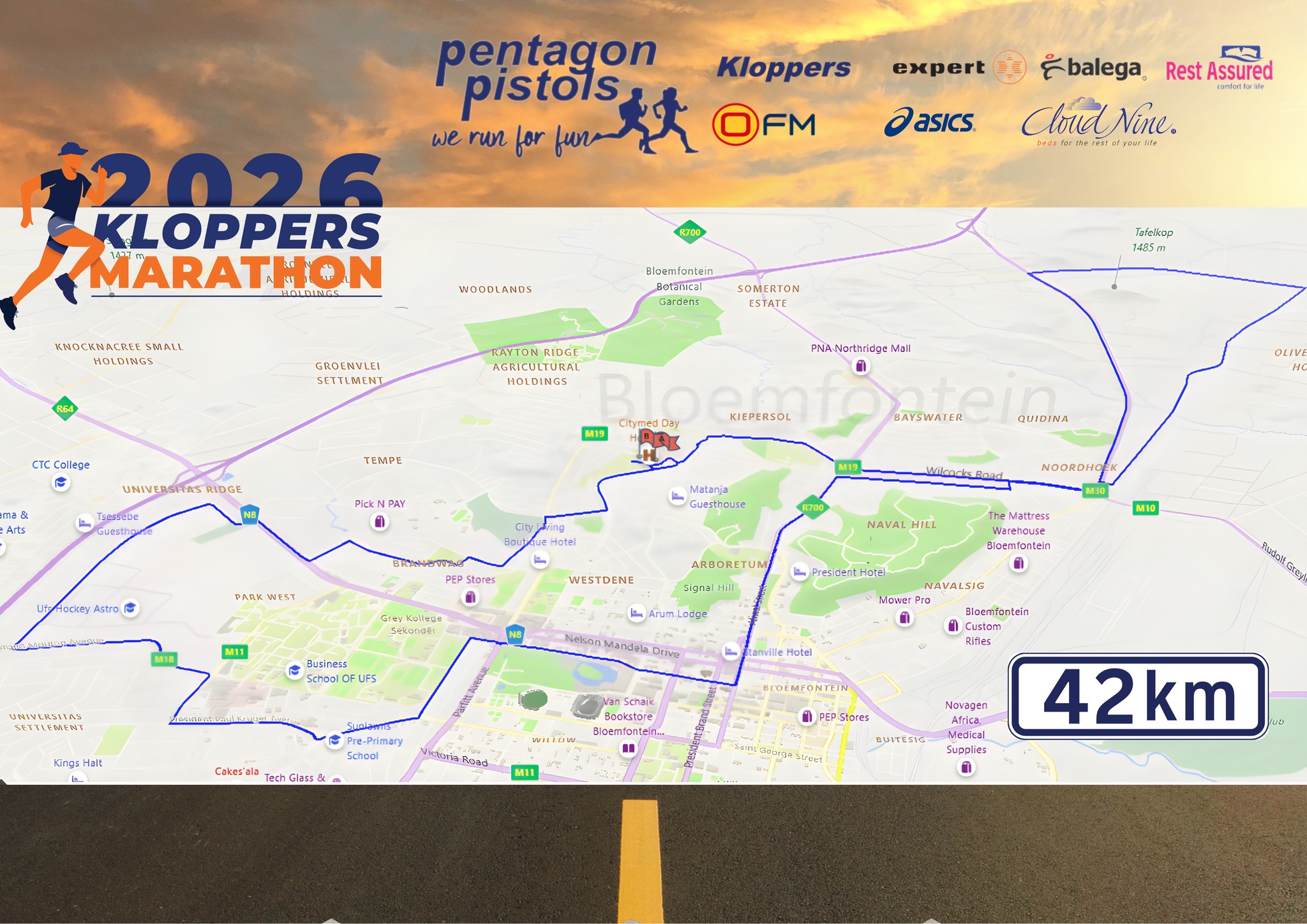 Route map — Marathon