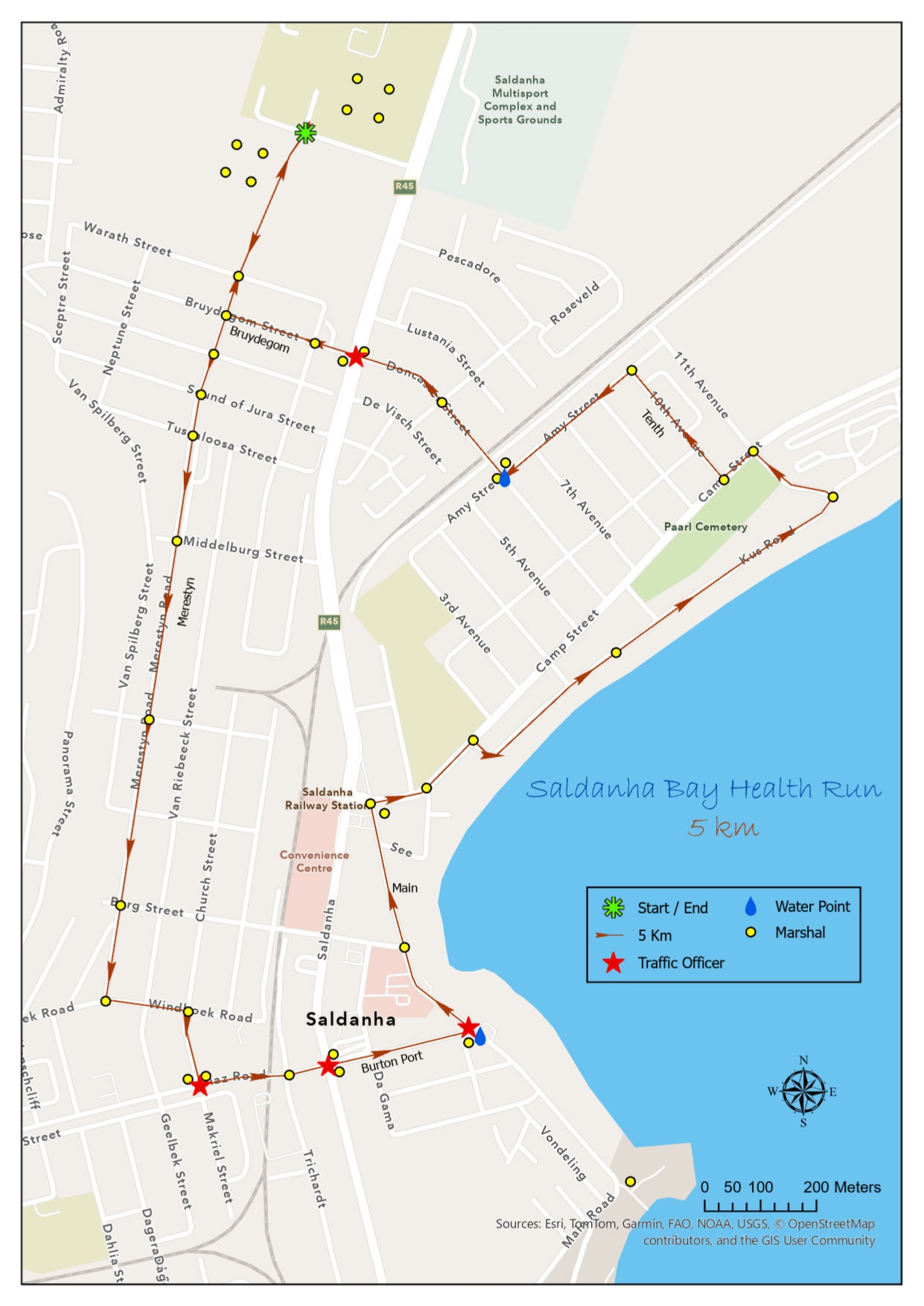 Route map — 5km Fun Run/Walk