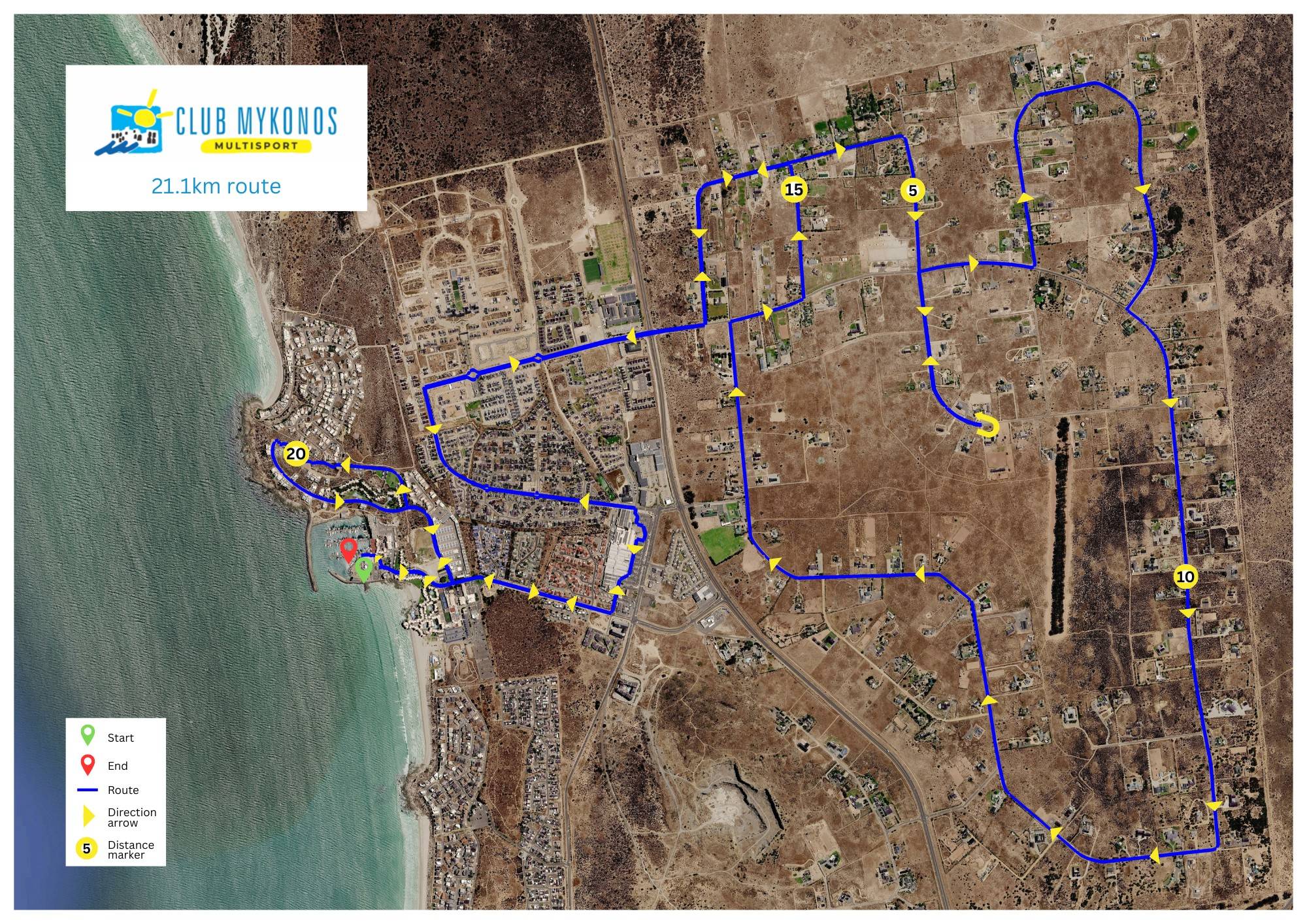 Route map — Half-Marathon