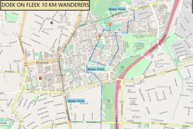Route map — 10km Run / Walk