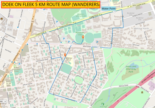 Route map — 5km Run / Walk